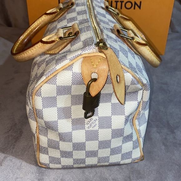 Louis Vuitton Speedy 25 Damier Azur Satchel - Picture 3 of 16